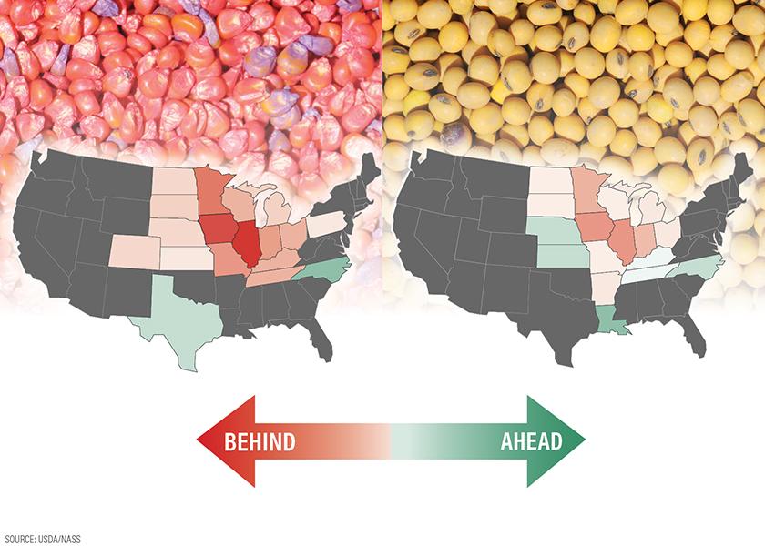 As of May 1, USDA estimates 14% of the U.S. corn crop has been planted. That compares to a five-year average of 33% planted.