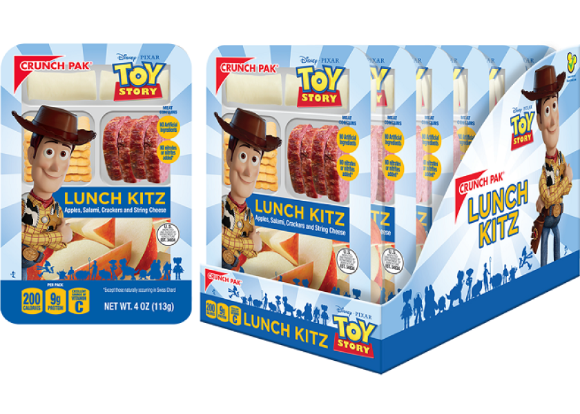 Crunch Pak’s new Lunch Kitz feature Toy Story’s Woody The Packer